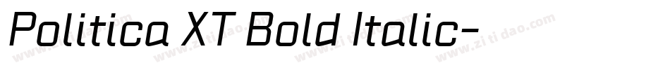 Politica XT Bold Italic字体转换